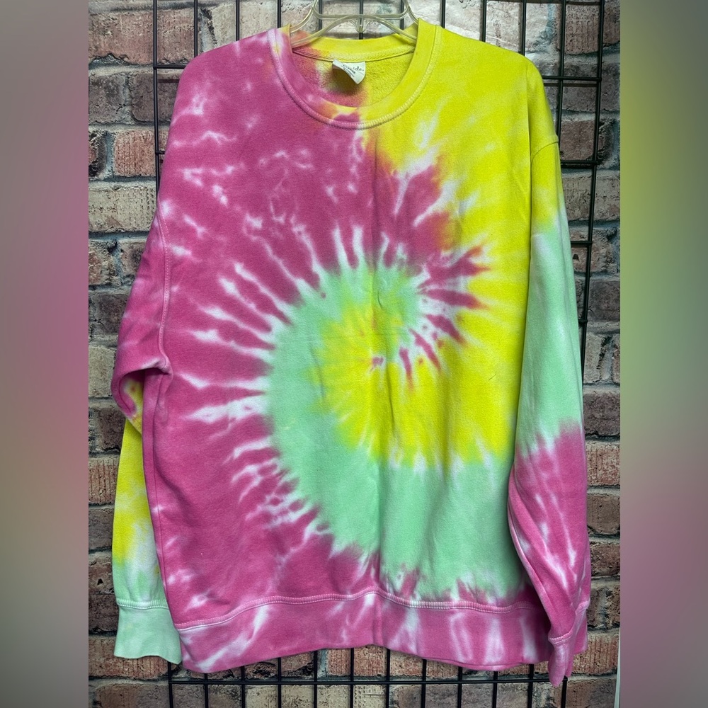 Dreamsicle Tie Dye Sweatshirt size X-Large